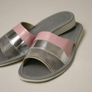 kapcie damskie profilowane skórzane