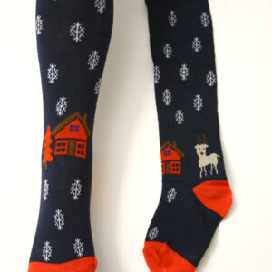 Rajtuzy Granatowe Ozdobne