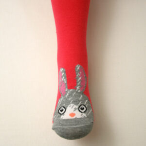 Rajtuzy Antypoślizgowe Ozdobne Czerwone