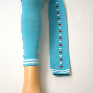 Getry Rajtuzowe Turkusowe w Serca