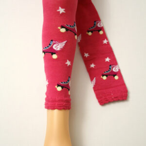 Getry Rajtuzowe Bordowe Ozdobne