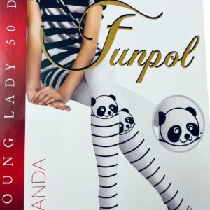 Rajstopy Panda 3D microfibra