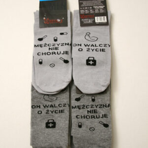 Skarpety Męskie z napisem Mężczyzna...