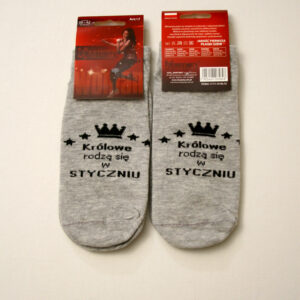 Stopki Damskie z napisem Królowa