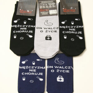 Stopki Męskie z napisem Mężczyzna